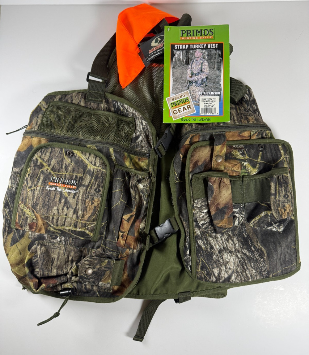 Primos Strap Turkey Vest XL 2XL Mossy Oak New Break Up 6485 New Tags